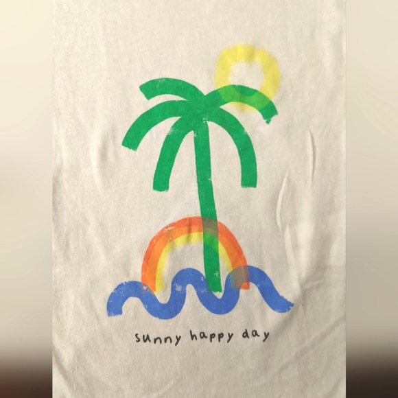 NWT Zara palm graphic tee - Picture 4 of 4